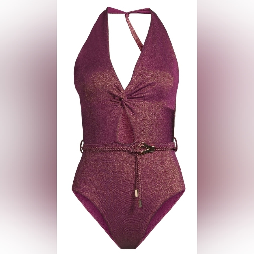 New Time and Tru Women's Sparkle One Piece Swimsuit